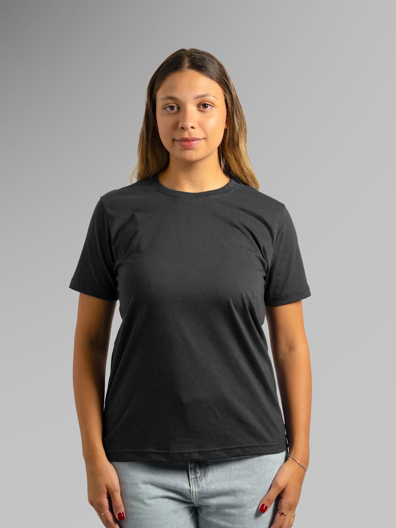 Gola careca algodão Preto F 01