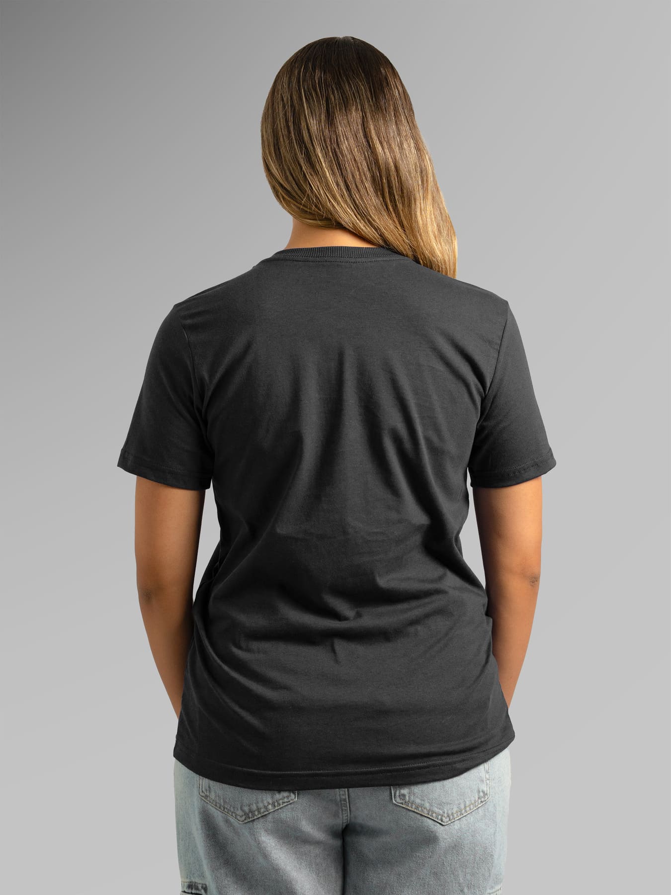 Gola careca algodão Preto