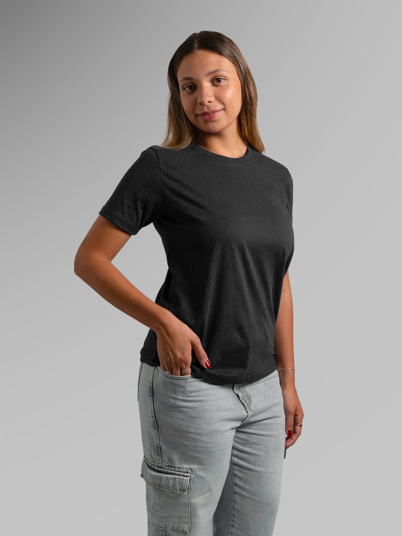 Gola careca algodão Preto