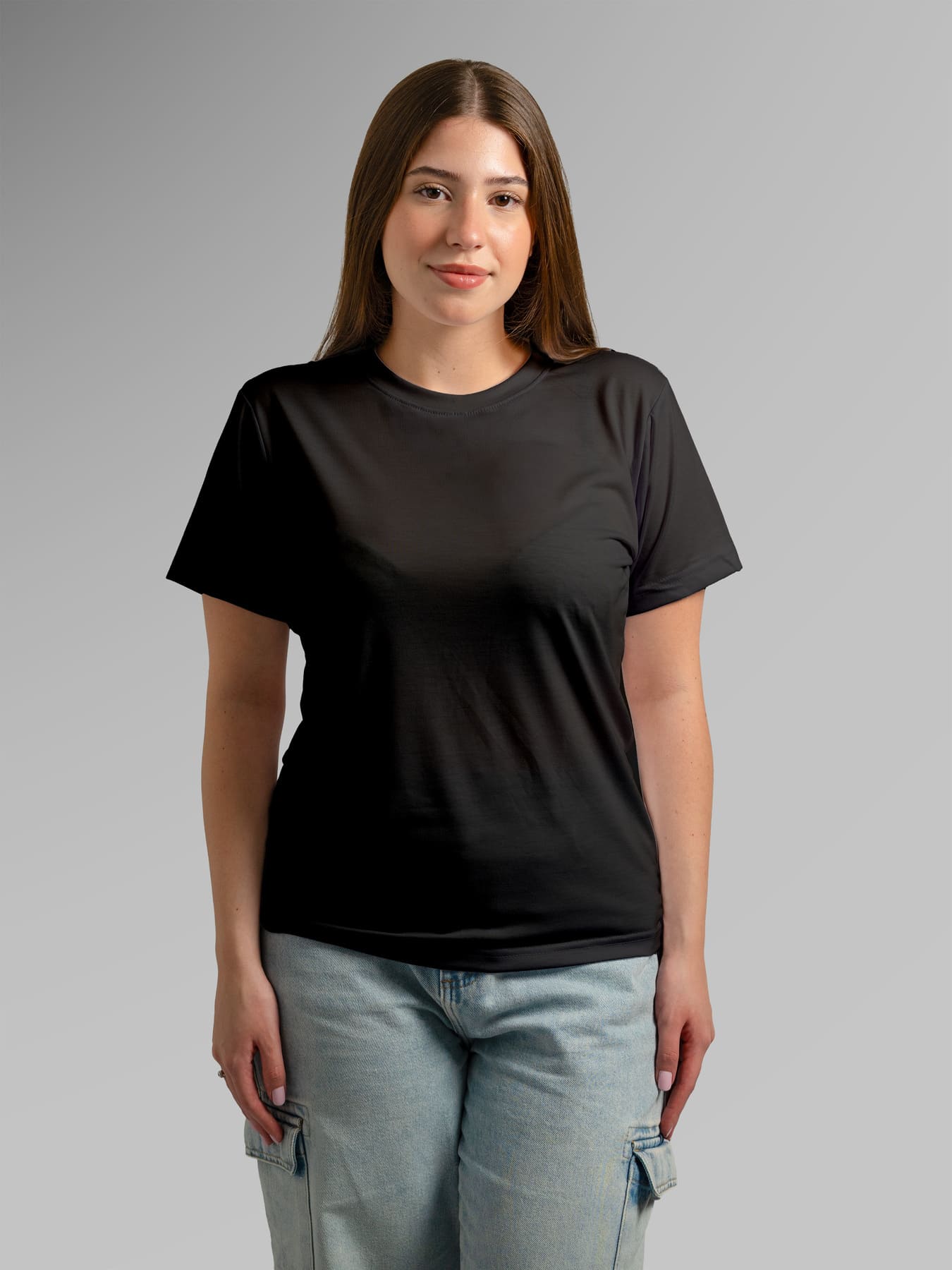 Gola careca pv baby look Preto