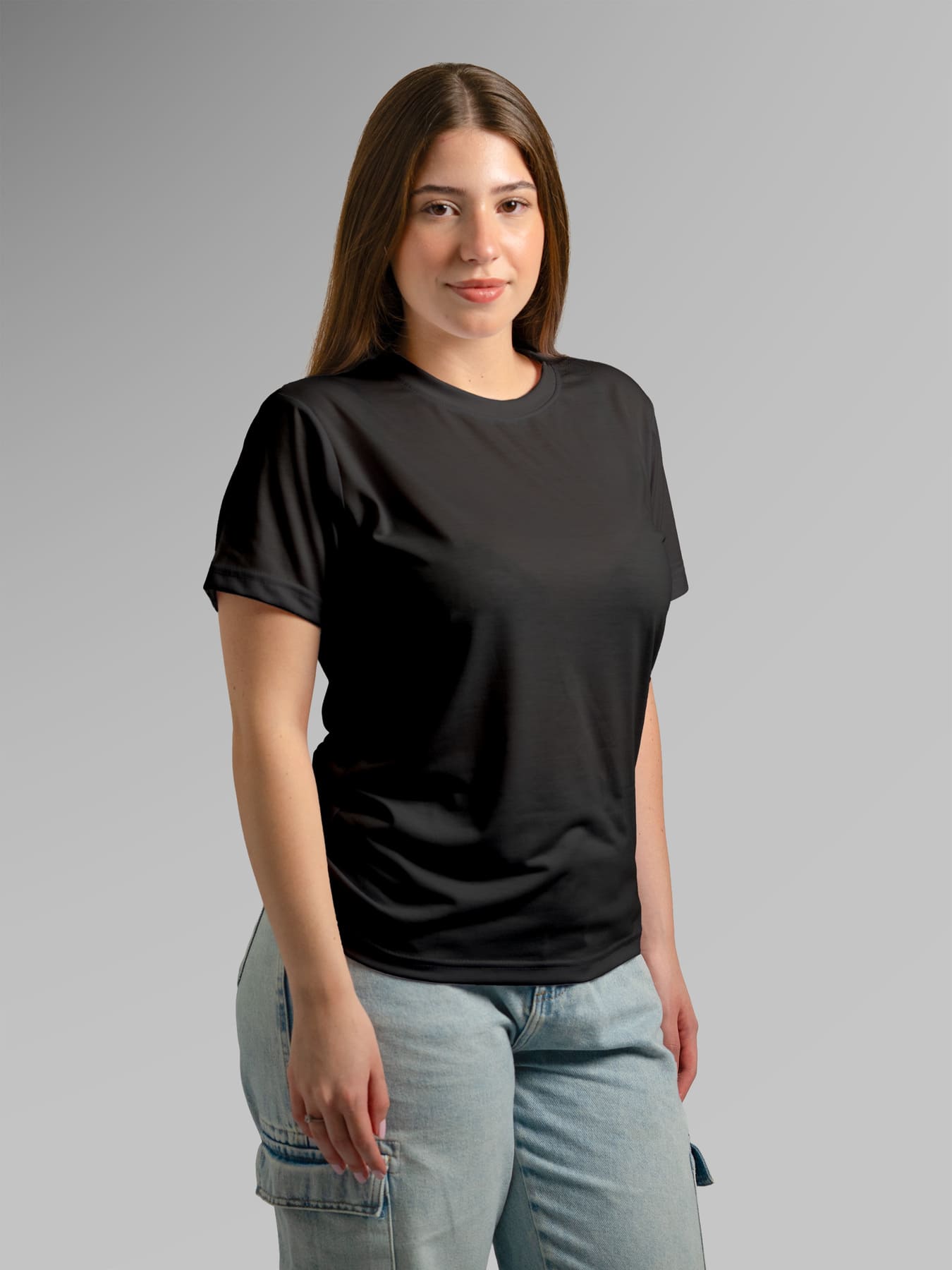 Gola careca pv baby look Preto