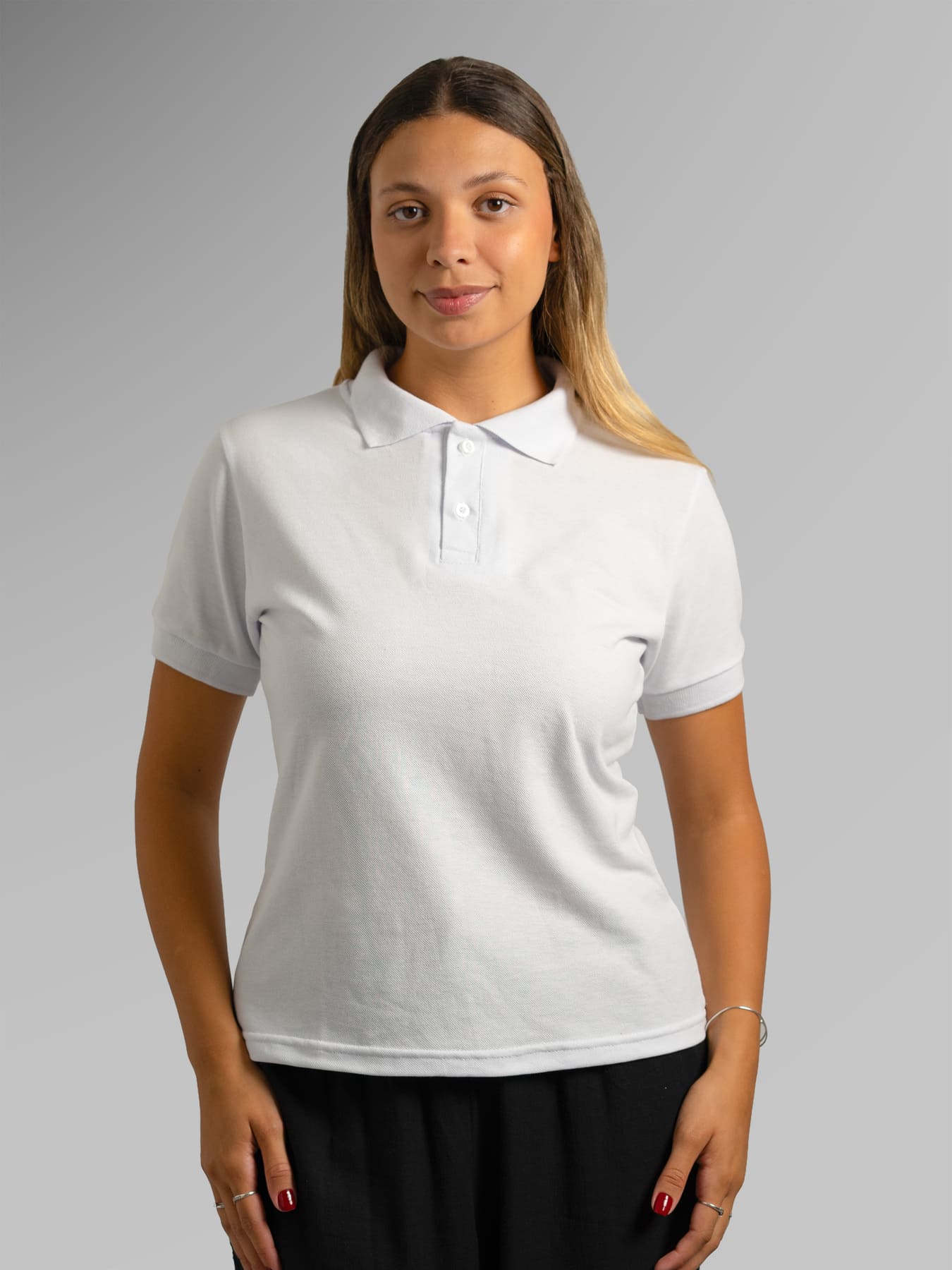 Polo piquet Branco F