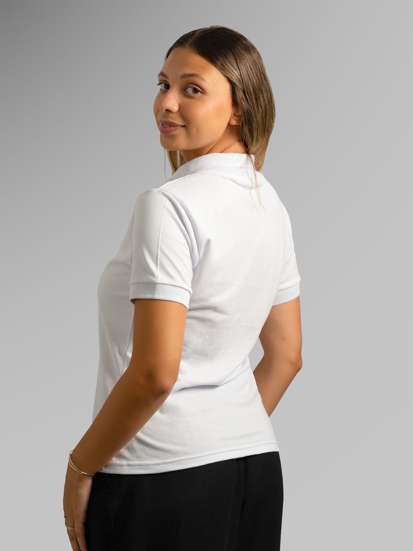 Polo piquet Branco F